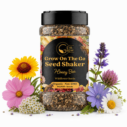 GevaGrow mini wildflower seed shaker for quick color in pots