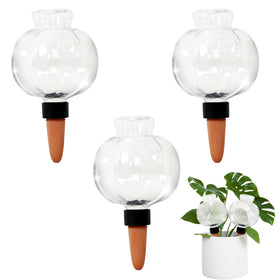 GEWOSI 3 pack self watering globes top fill use for travel friendly plant care
