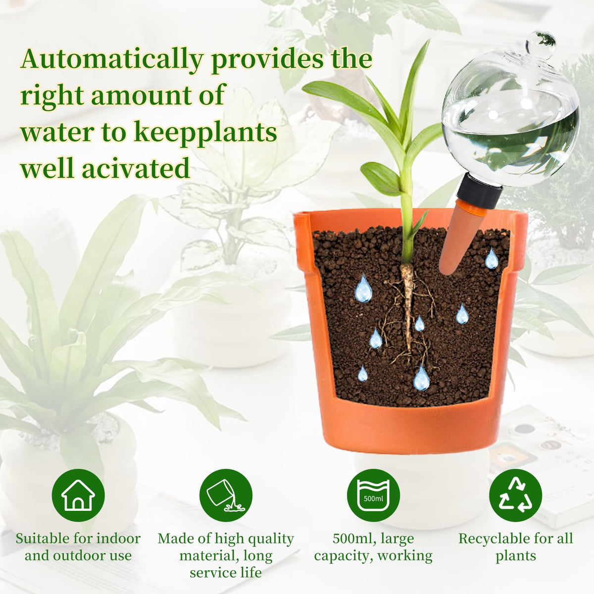 GEWOSI top-fill water bulbs for easy refills.