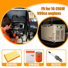 Gewxgzo 6485 air filter size visual with dimensions.