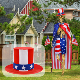Geyoga 4th of July haunt accessory boosts festive atmosphere.
