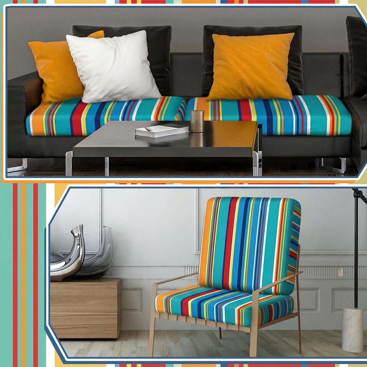 Geyoga dining chair cushion cover suitable for multiple rooms