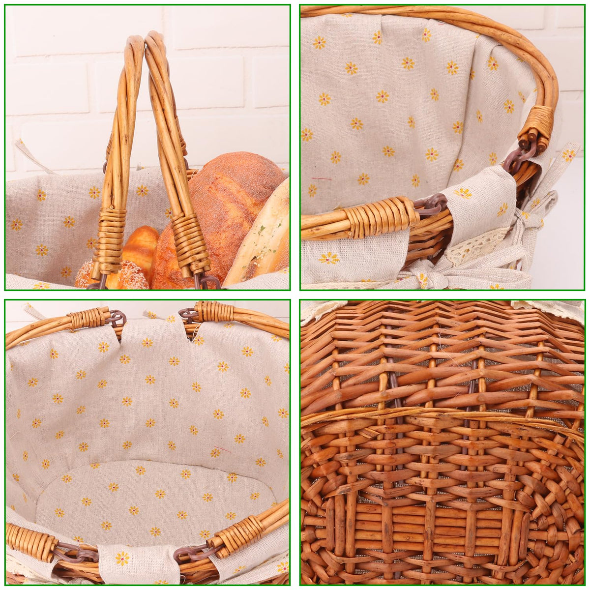 Geytetqi hand-woven basket showcases craftsmanship for charming outdoor gatherings.