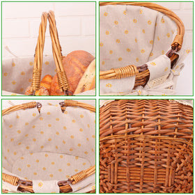 Geytetqi hand-woven basket showcases craftsmanship for charming outdoor gatherings.