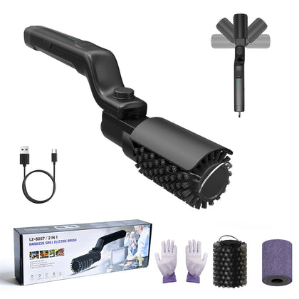 GEYUEYA Home grill brush with 180-degree head for full, even cleaning.