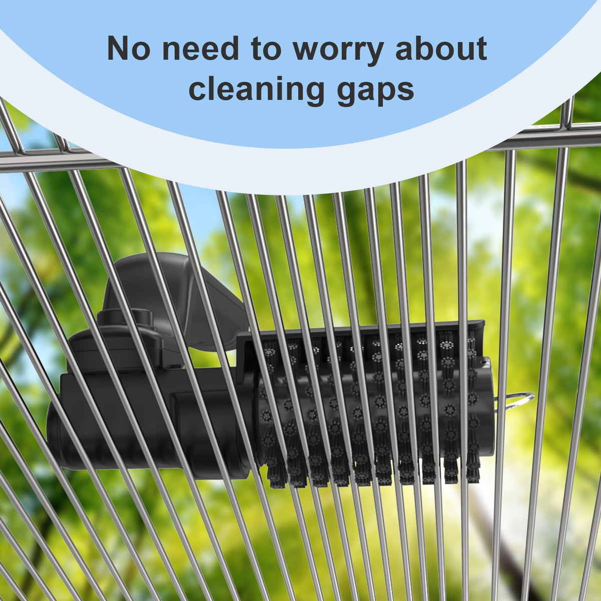 2600mAh battery powers over two hours of cordless cleaning.