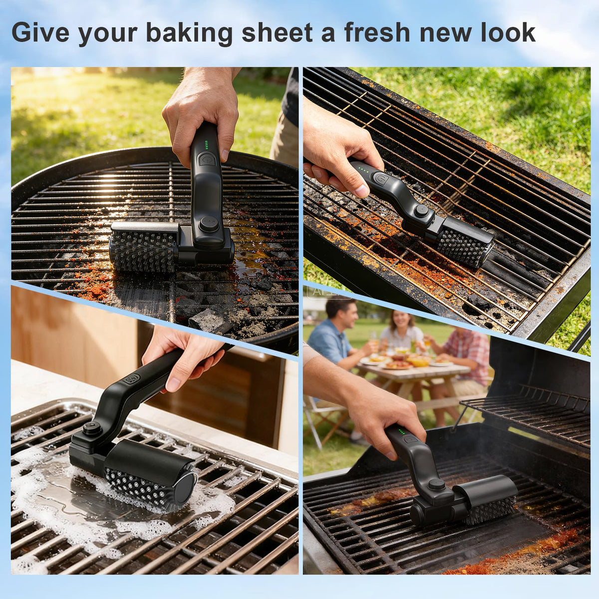 GEYUEYA Home dual-head system enables deep cleaning and polishing.