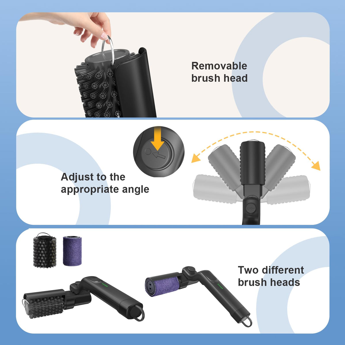 Ergonomic, durable handle provides comfortable, sustained grip.