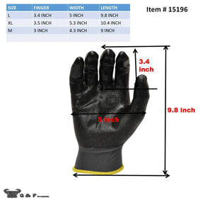 G & F Gloves textured grip surface ensures secure handling on site