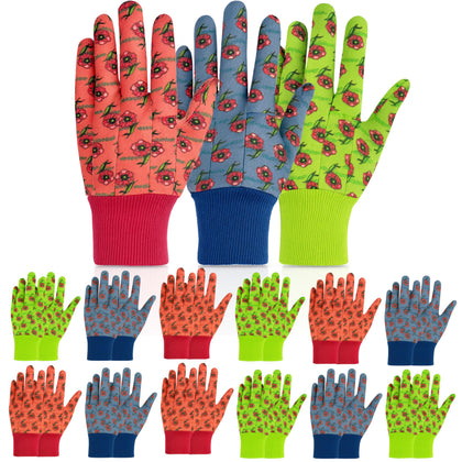 G & F Products JustForKids red garden gloves offer a comfy outdoor grip.