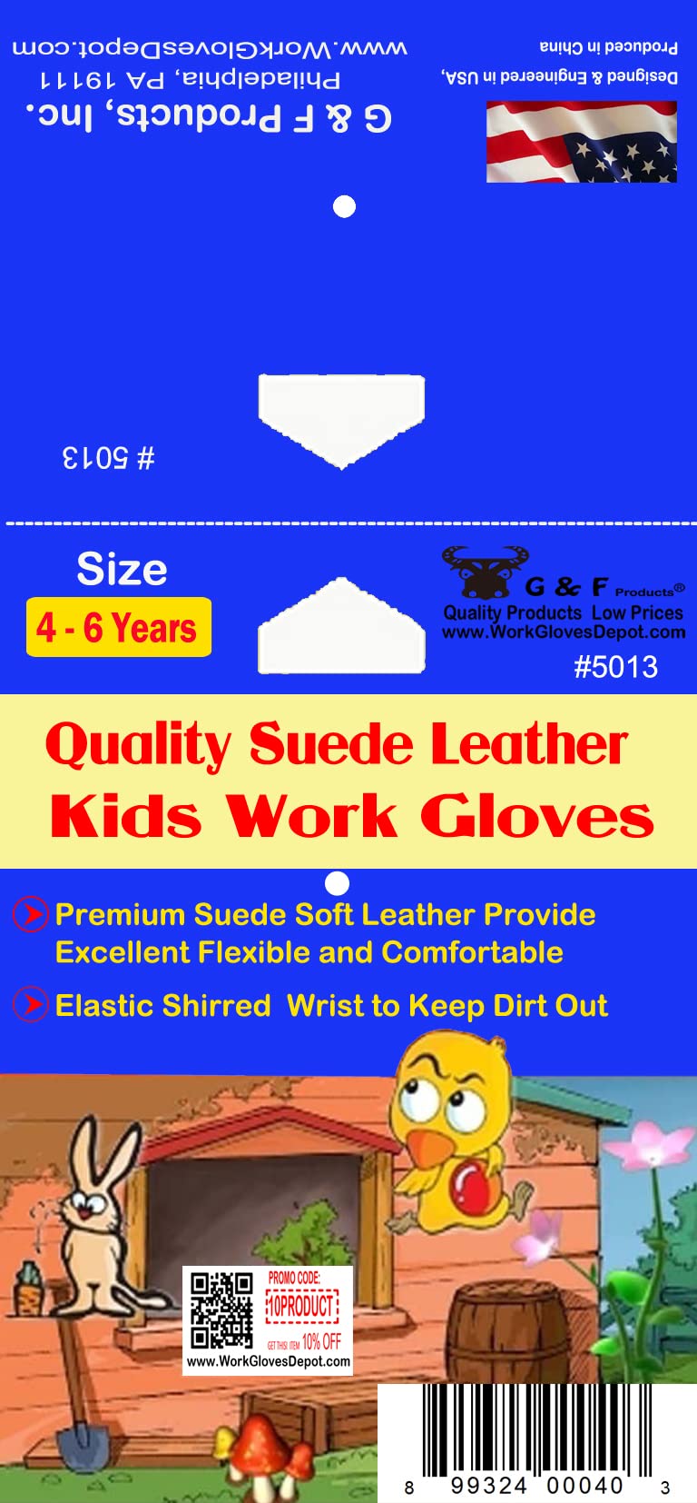 JustForKids gloves enhance grip for digging and planting tasks
