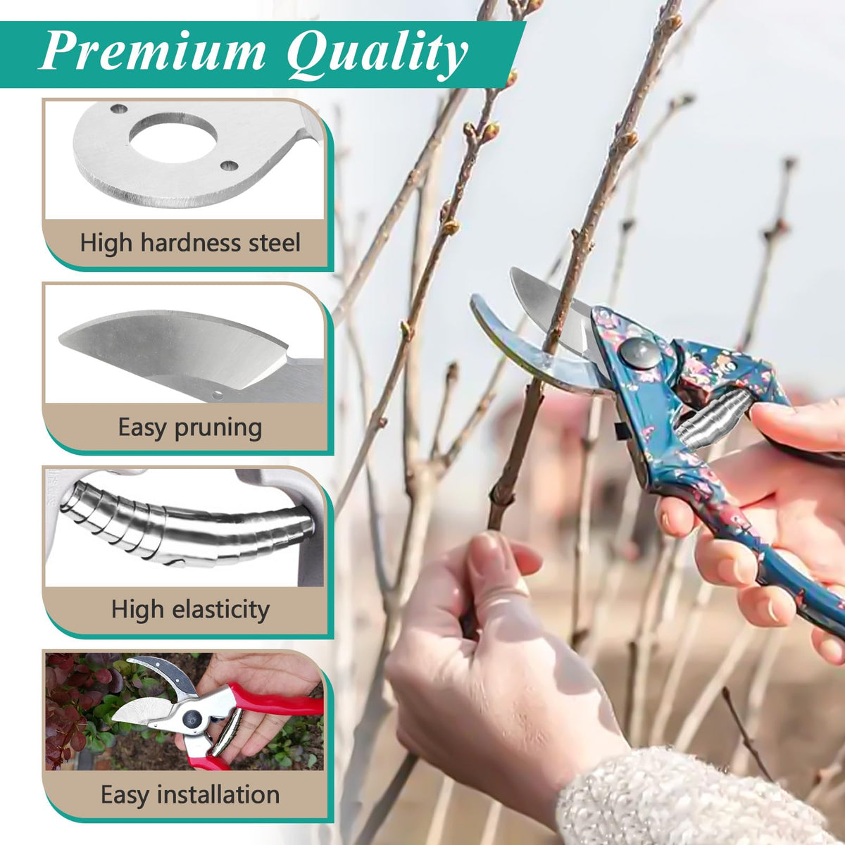 Gfdoso Felco compatibility for F2, F4, and F11 pruners simplifies upgrades.