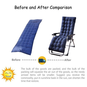 Gfgift 61x19 outdoor cushion demonstrates generous seating area.