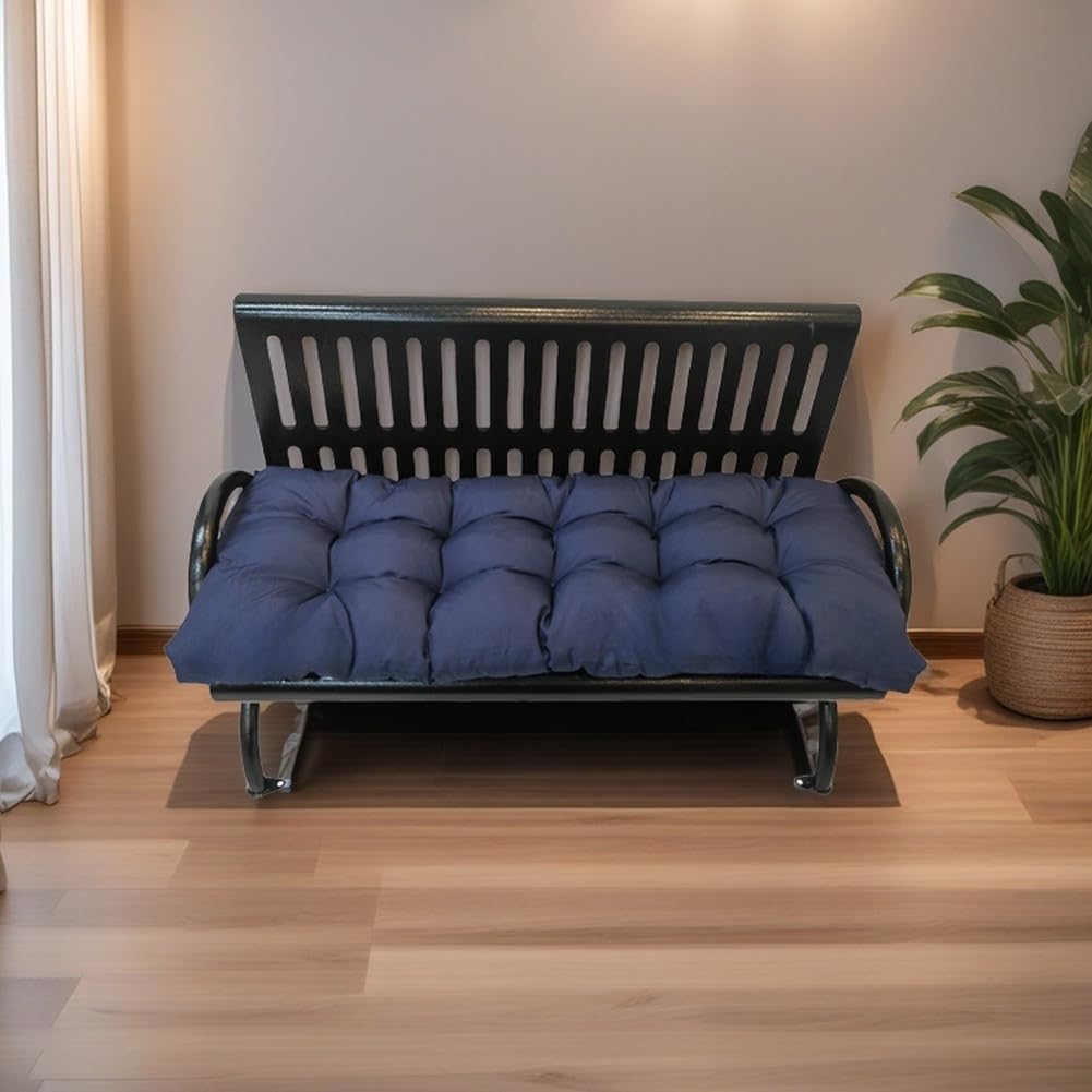 Gfgift navy cushion dimensions 39.3 by 19.6 inches for fit guidance.