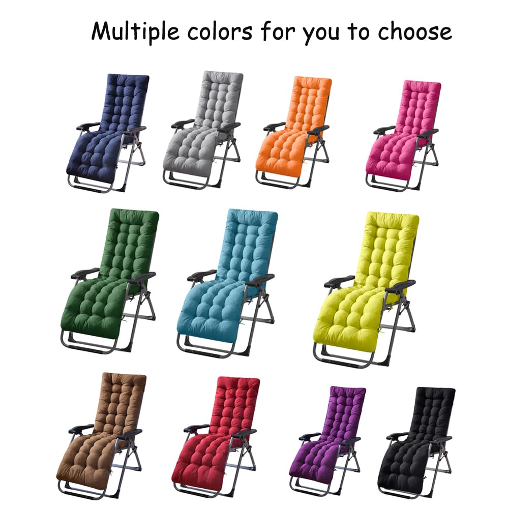 Gfgift patio chaise lounger cushion six ties keeps cushion securely fixed.