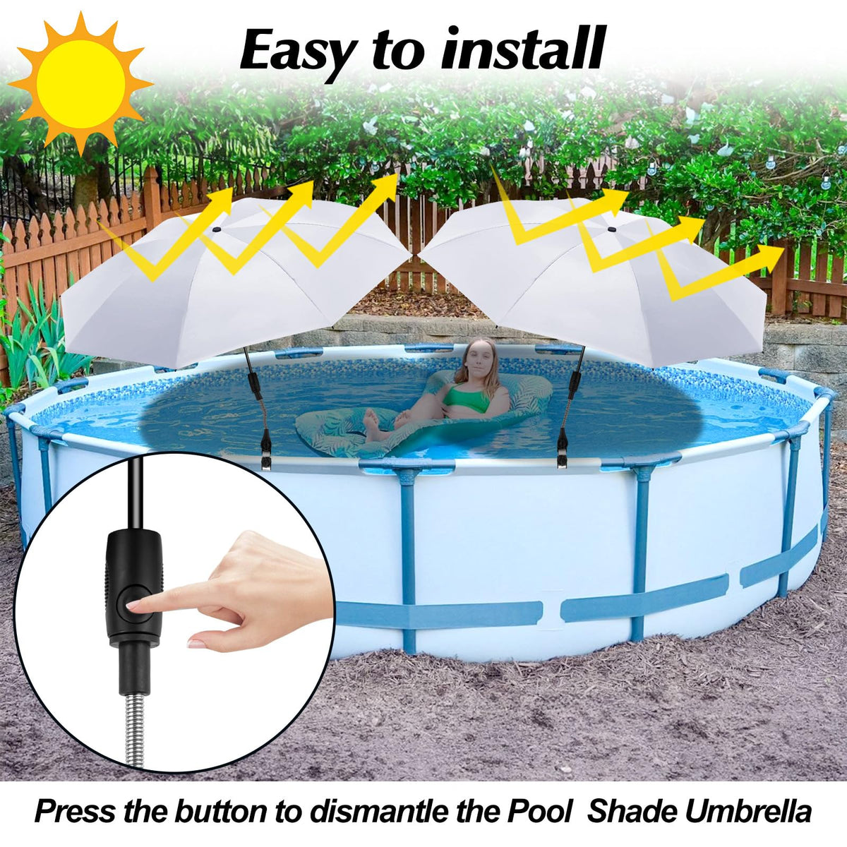 GFYYBKJ adjustable metal clip for versatile outdoor installation.