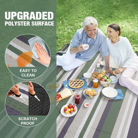 G GOOD GAIN picnic blanket sandproof back stays cleaner on the beach