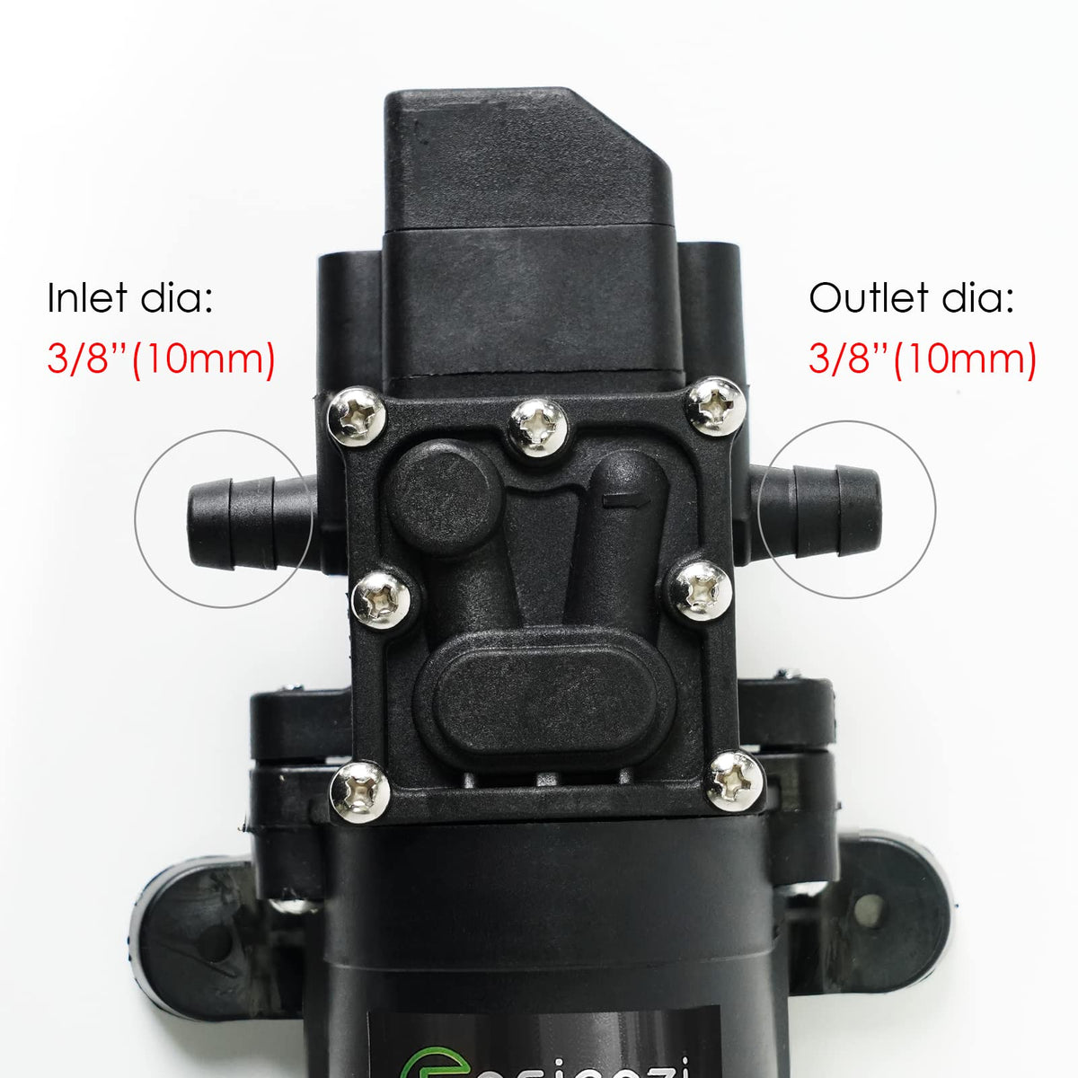 G Ganen built-in pressure switch enabling automatic on/off.