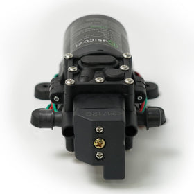 G Ganen self-priming diaphragm pump ready for above-tank mounting.