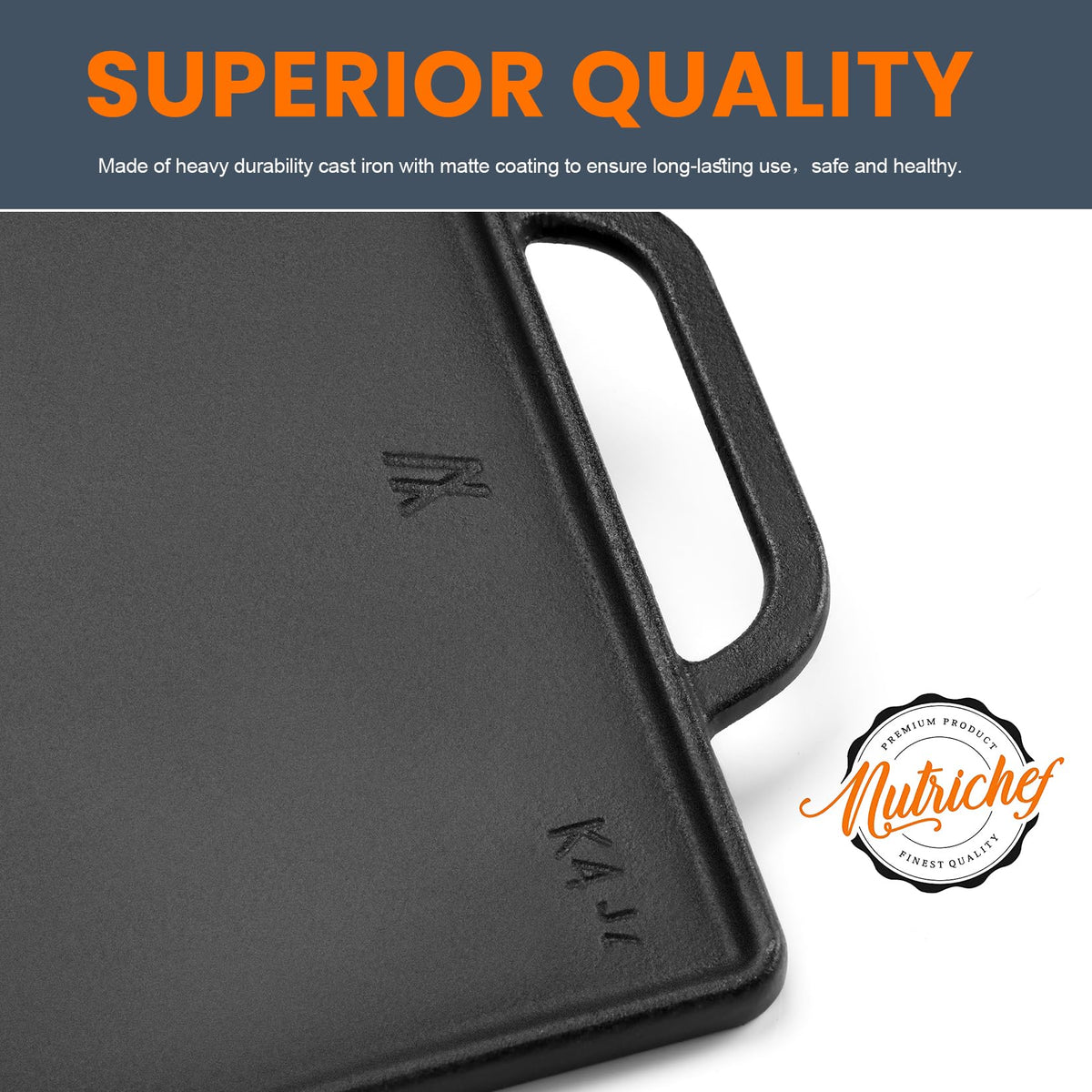 GGC cast iron on stove top demonstrates versatile cooking across surfaces