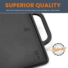 GGC cast iron on stove top demonstrates versatile cooking across surfaces