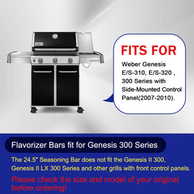 GGC flavorizer bars for Genesis E/S-310 and E/S-320, durable stainless steel