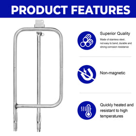 GGC burner with precision small holes promotes quick hot air circulation for even cooking.