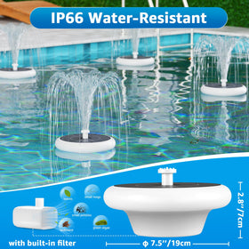 GGII outdoor garden fountain creating lively water movement in the yard