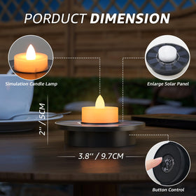 GGNOO compact floating light measures 3.8 by 2 inches for versatile placement