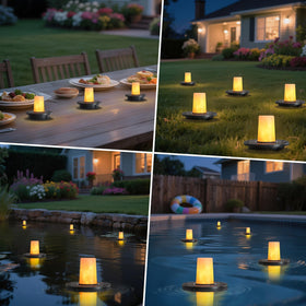 GGNOO floating lights brighten outdoor spaces and water features