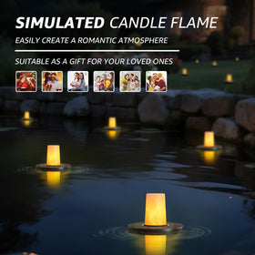 GGNOO floating pool lights set up for outdoor events and parties