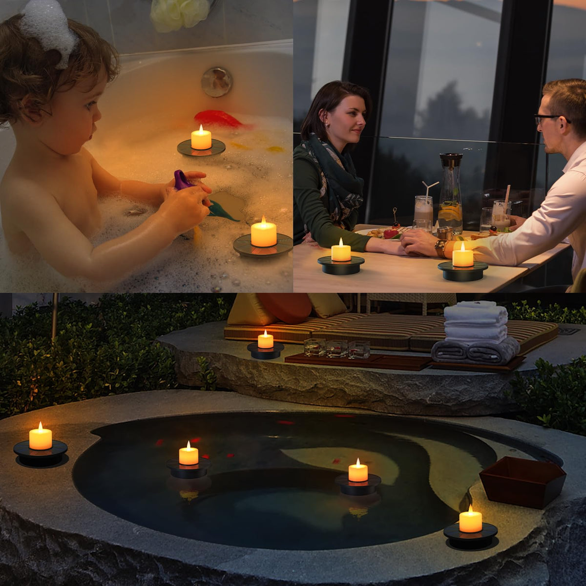 GGNOO solar-powered tealight pack provides ambient light without wires