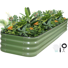 G GOOD GAIN 5-in-1 modular raised bed shows versatile layouts for tight spaces.