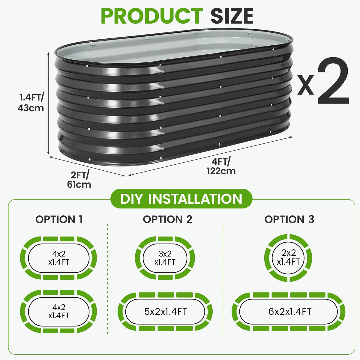 G GOOD GAIN included bolts and butterfly nuts for tool-free tightening