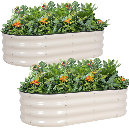 G GOOD GAIN galvanized bed edge with safe folding design for family-friendly gardening.