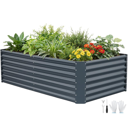 G GOOD GAIN galvanized raised bed assembly demonstrates easy setup and sturdy framing.