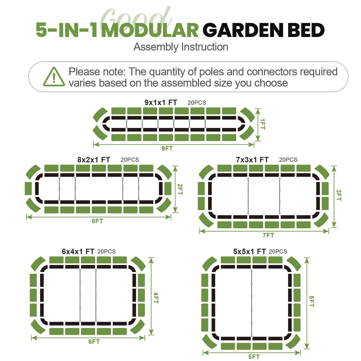 G GOOD GAIN galvanized steel structure built for long-lasting outdoor use.