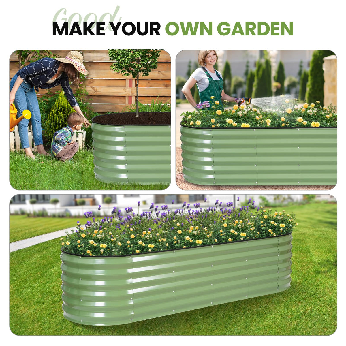 G GOOD GAIN garden ideas image shows vegetables, flowers, or herbs