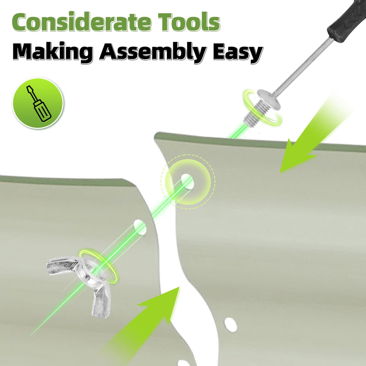 G GOOD GAIN gardening gloves included for protected handling.