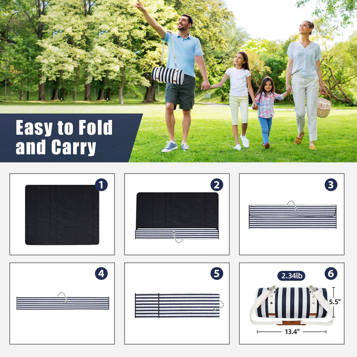 G GOOD GAIN machine-washable fabric simplifies cleanup after outdoor use