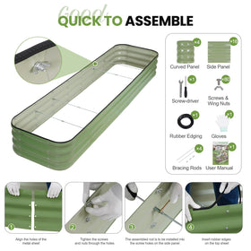 G GOOD GAIN multiple-bed configurations for various garden layouts.