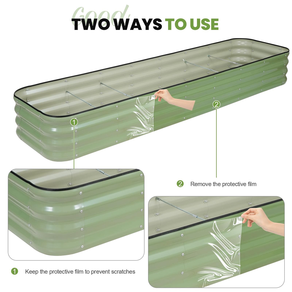 G GOOD GAIN open-frame design supports soil drainage and plant health.