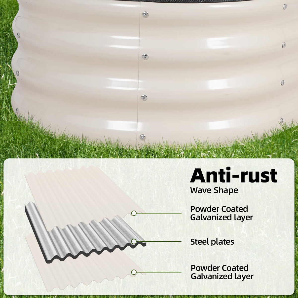 G GOOD GAIN outdoor garden bed setup fits patios or lawns.