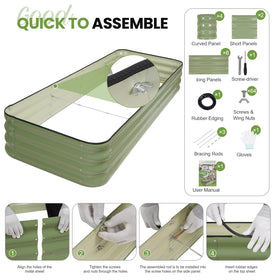 G GOOD GAIN secure enclosure option helps contain small pets in a garden.