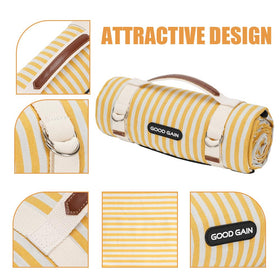 G GOOD GAIN large 78 by 57 inches offers generous picnic space.