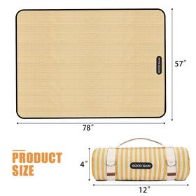 G GOOD GAIN lightweight 1-8-lb mat travels effortlessly.