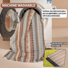 G GOOD GAIN picnic blanket surface is machine-washable and easy to clean