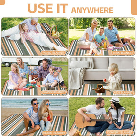 G GOOD GAIN versatile outdoor mat for beach, park, camping.
