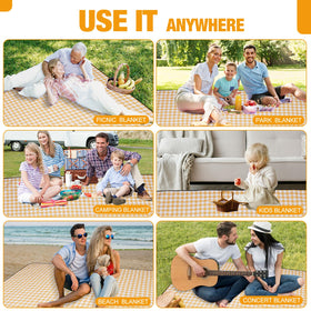 G GOOD GAIN picnic blanket portable and lightweight for travel.