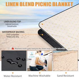 G GOOD GAIN sand-free top surface ideal for beach days.